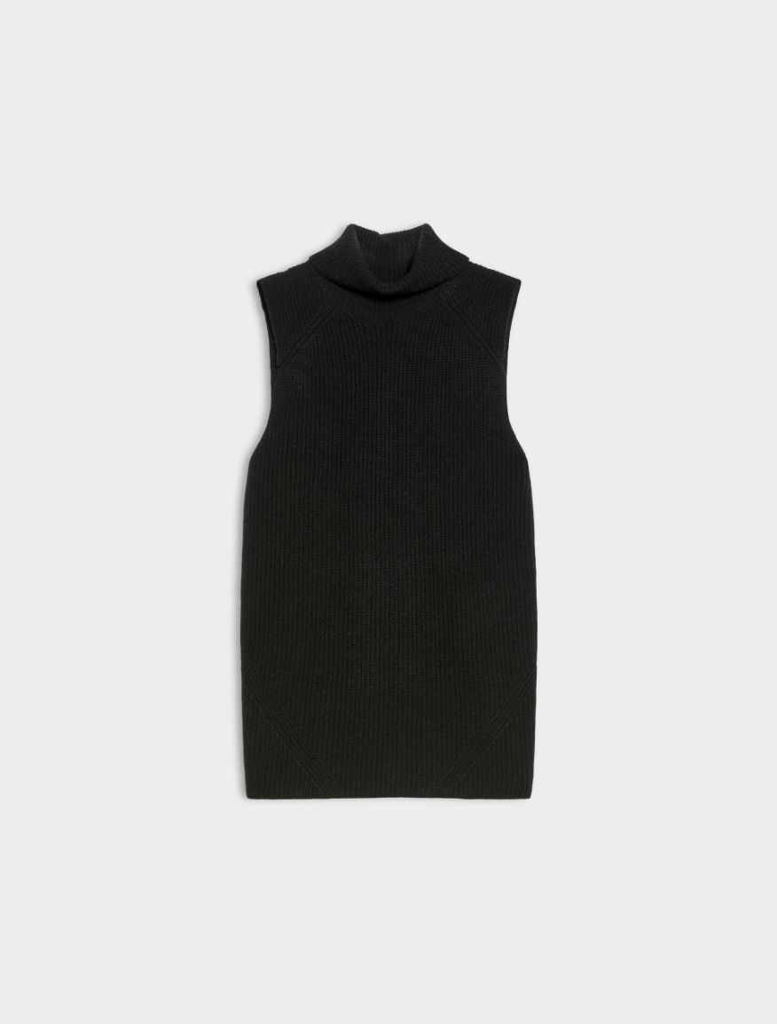 Cashmere-blend gilet - BLACK - iBlues - 5