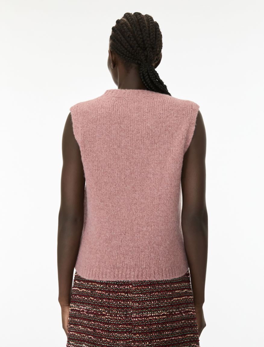 Alpaca-blend gilet - MAUVE - iBlues - 2