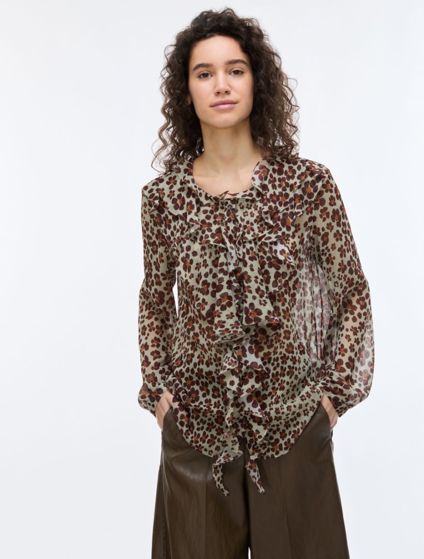Printed gilet - SAGE - iBlues - 3