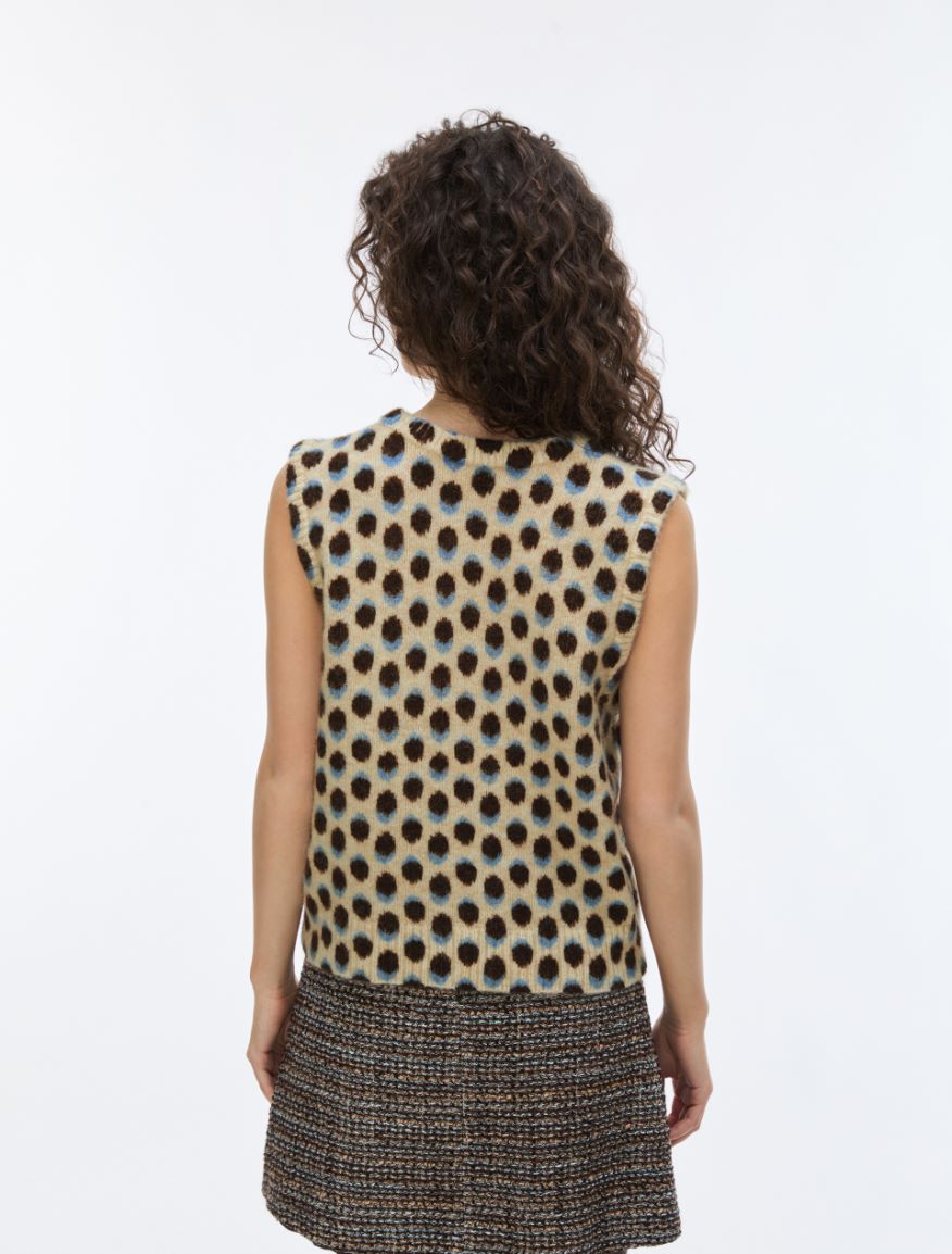 Gilet imprimé - CREME - iBlues - 2