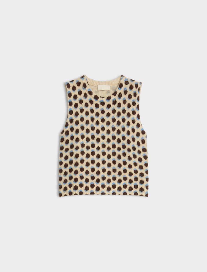 Gilet imprimé - CREME - iBlues - 5