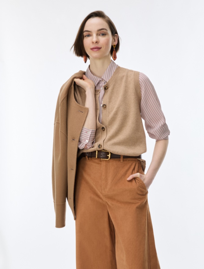 Wool and cashmere-blend waistcoat - iBlues