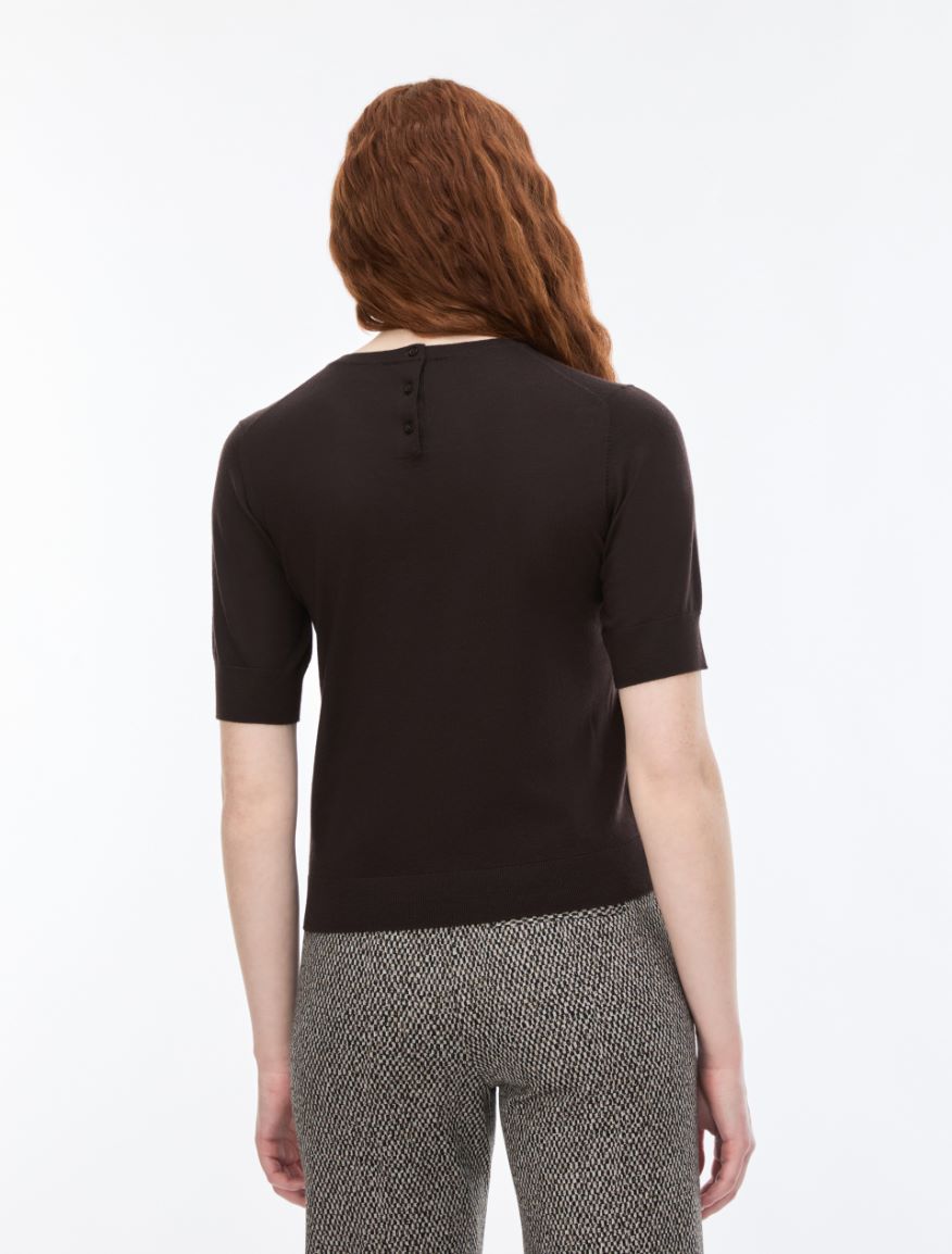 Wool jumper - DARK BOWN - iBlues - 2