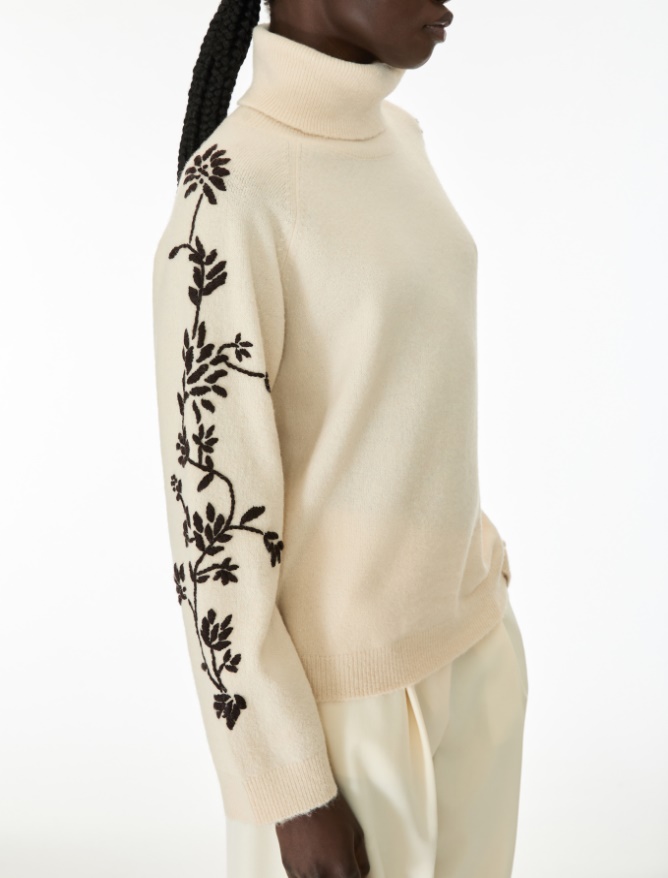 Alpaca-blend polo-neck jumper - iBlues - 3