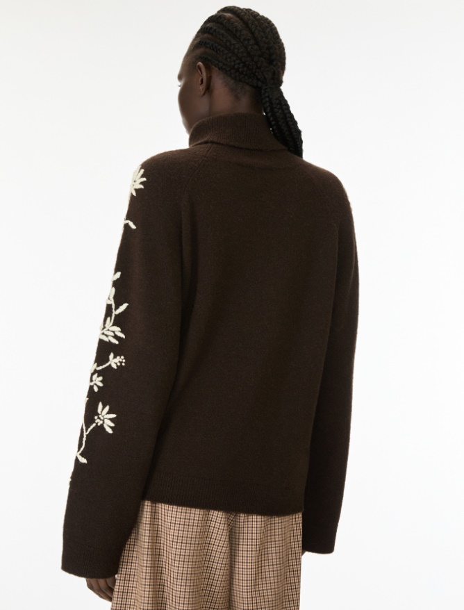 Alpaca-blend polo-neck jumper - iBlues - 2