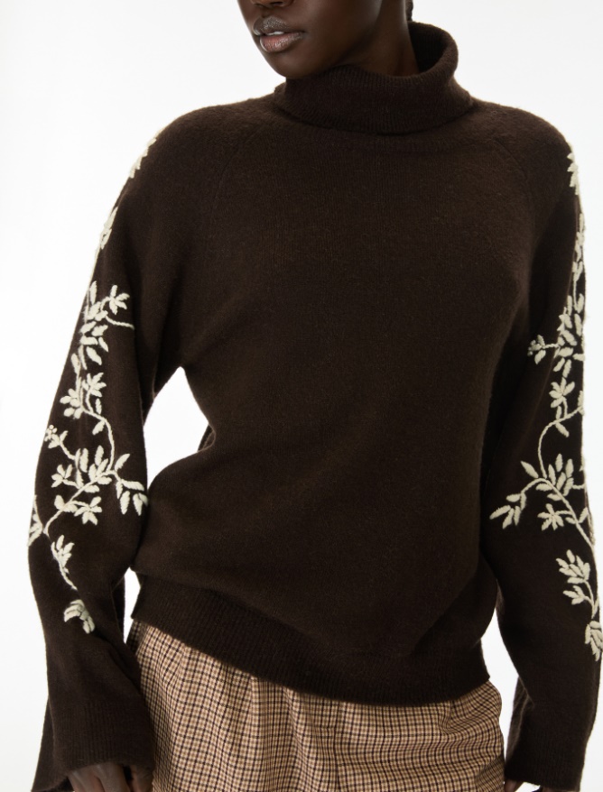 Alpaca-blend polo-neck jumper - iBlues - 3