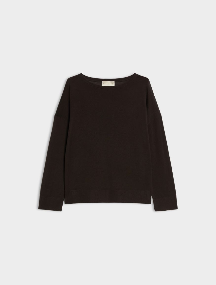 Extrafine wool jumper - DARK BOWN - iBlues - 5