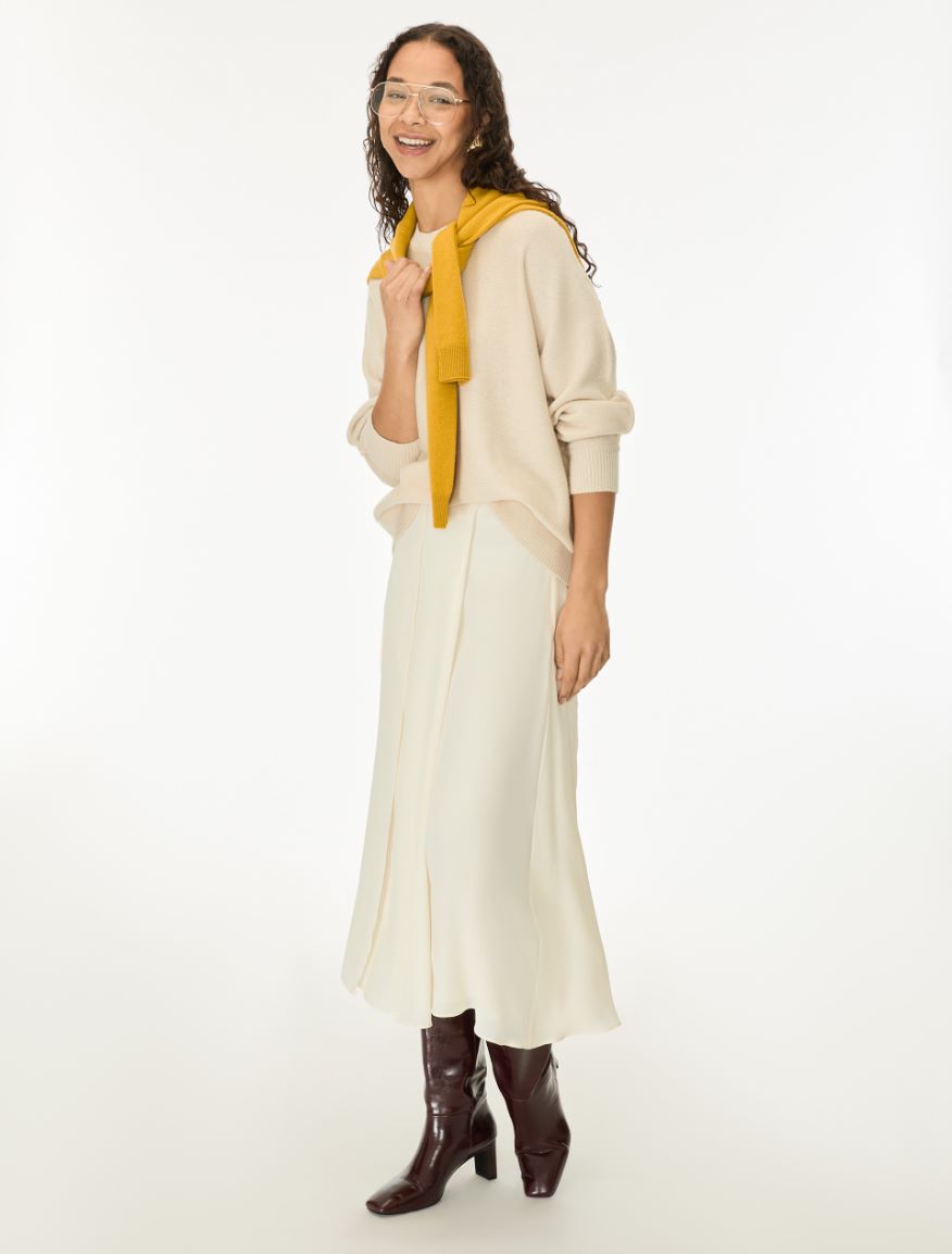 Cashmere-blend jumper - BEIGE - iBlues - 4