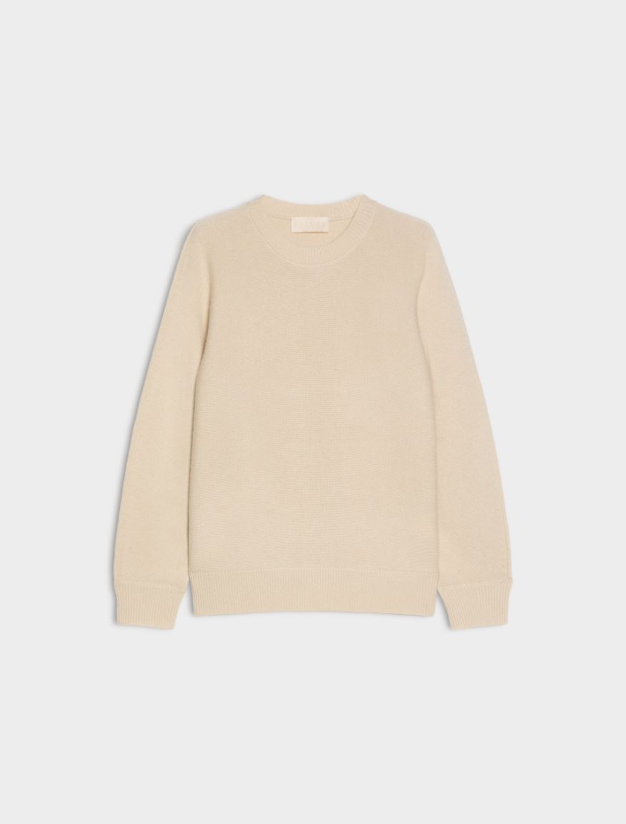 Cashmere-blend jumper - BEIGE - iBlues - 5