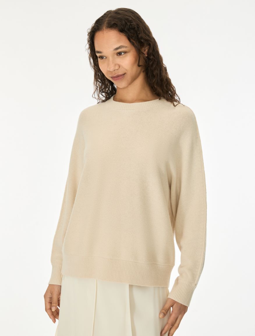 Cashmere-blend jumper - BEIGE - iBlues