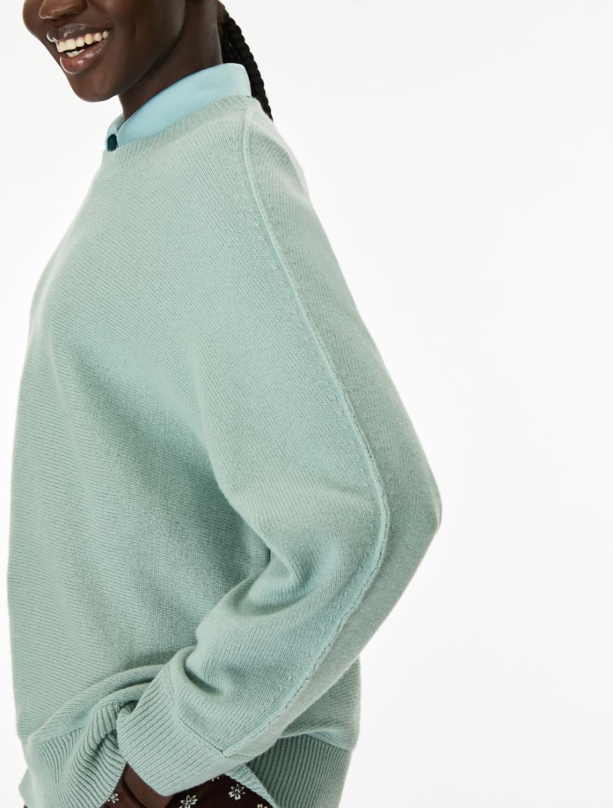 Cashmere-blend jumper - GREEN - iBlues - 3