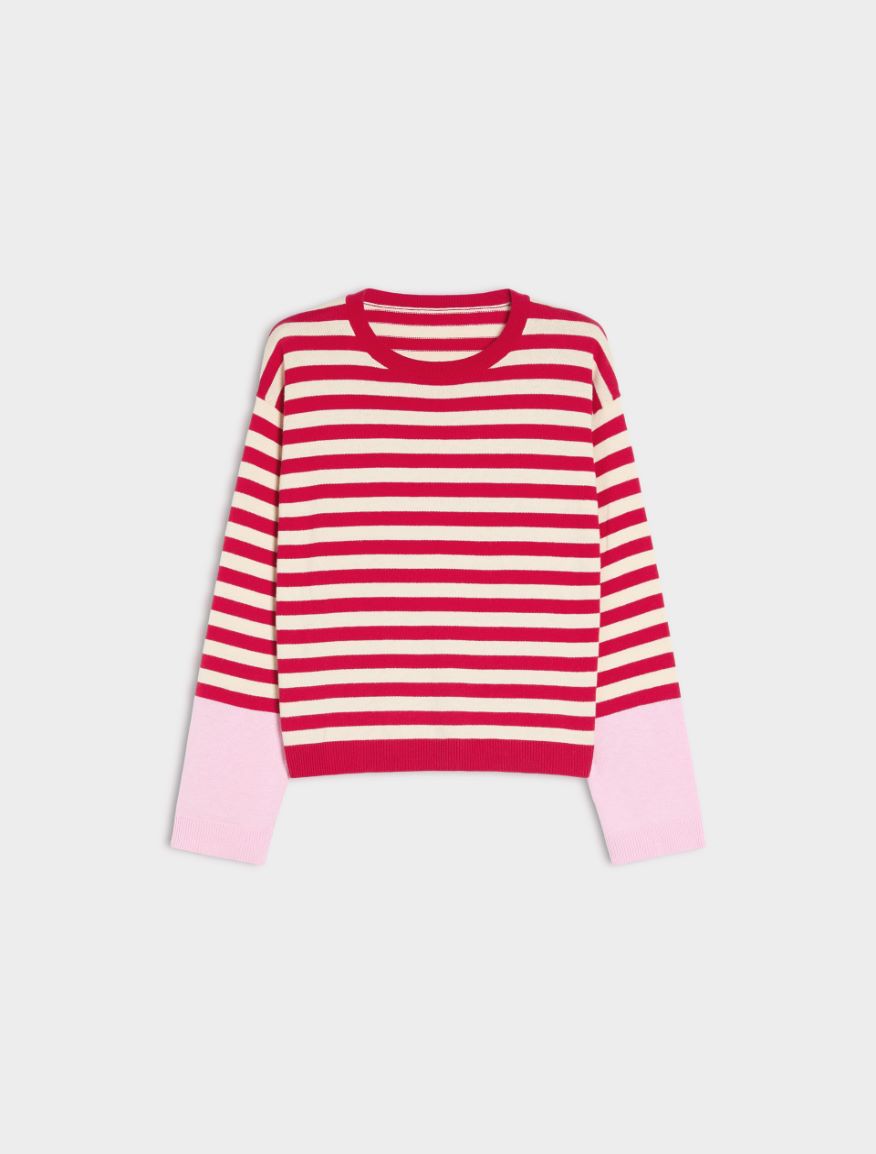 Boxy cashmere-blend jumper - RED - iBlues - 5