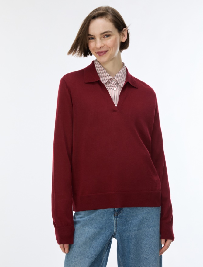 Poloshirt aus Wolle - 