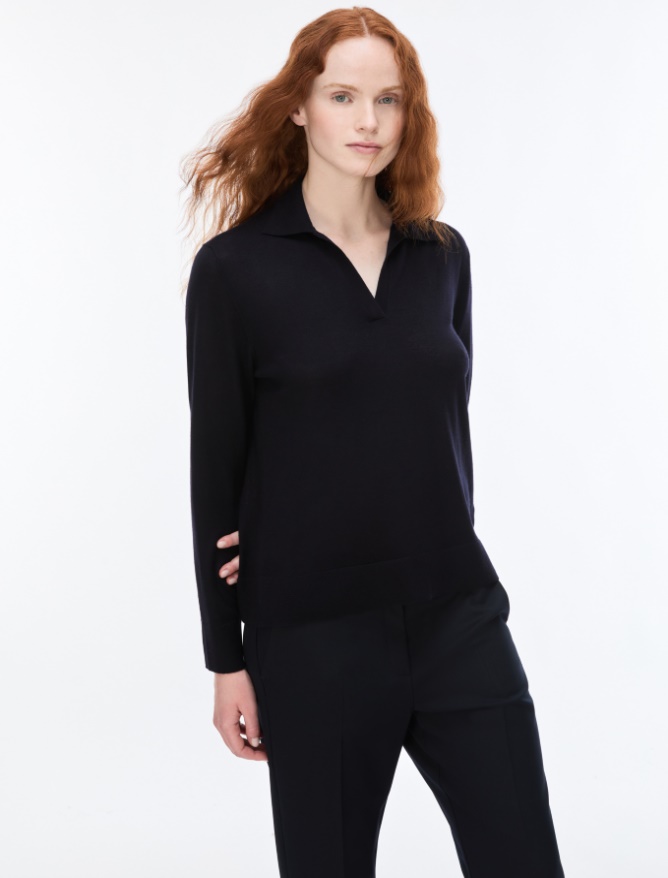 Poloshirt aus Wolle - 