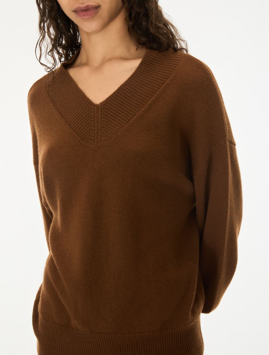 Oversized cashmere-blend jumper - COCOA - iBlues - 3
