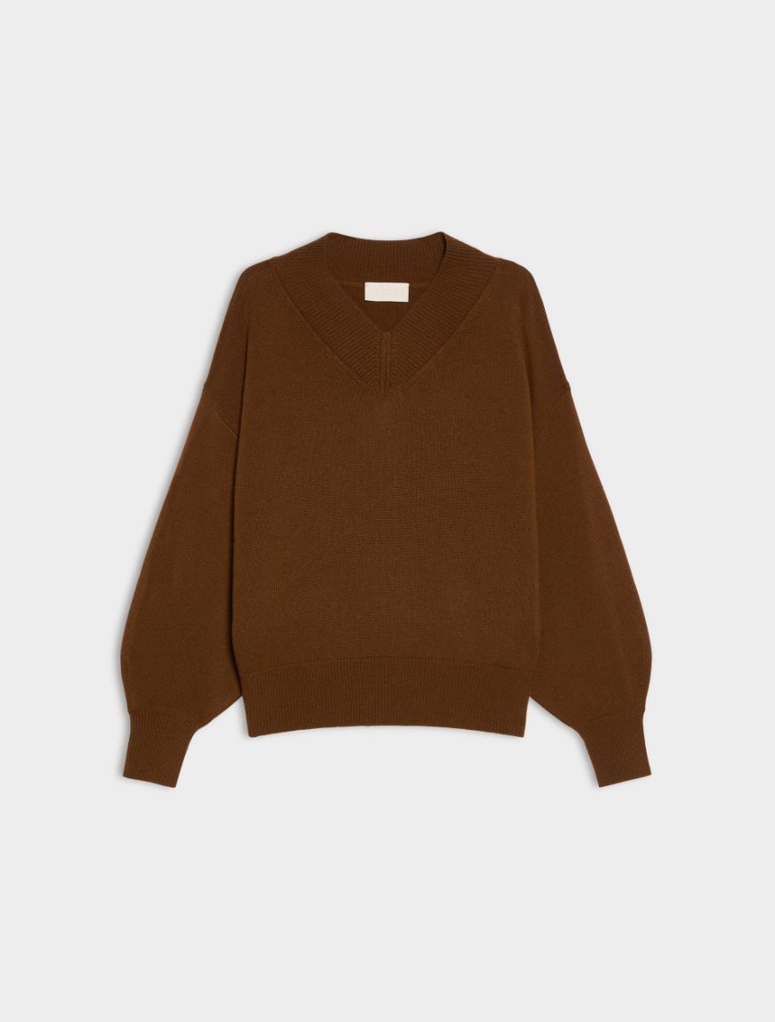 Oversized cashmere-blend jumper - COCOA - iBlues - 5