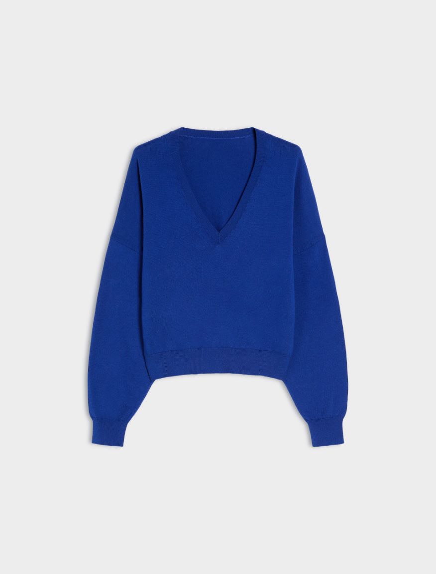 Cashmere-blend jumper - PRUSSIAN BLUE - iBlues - 5