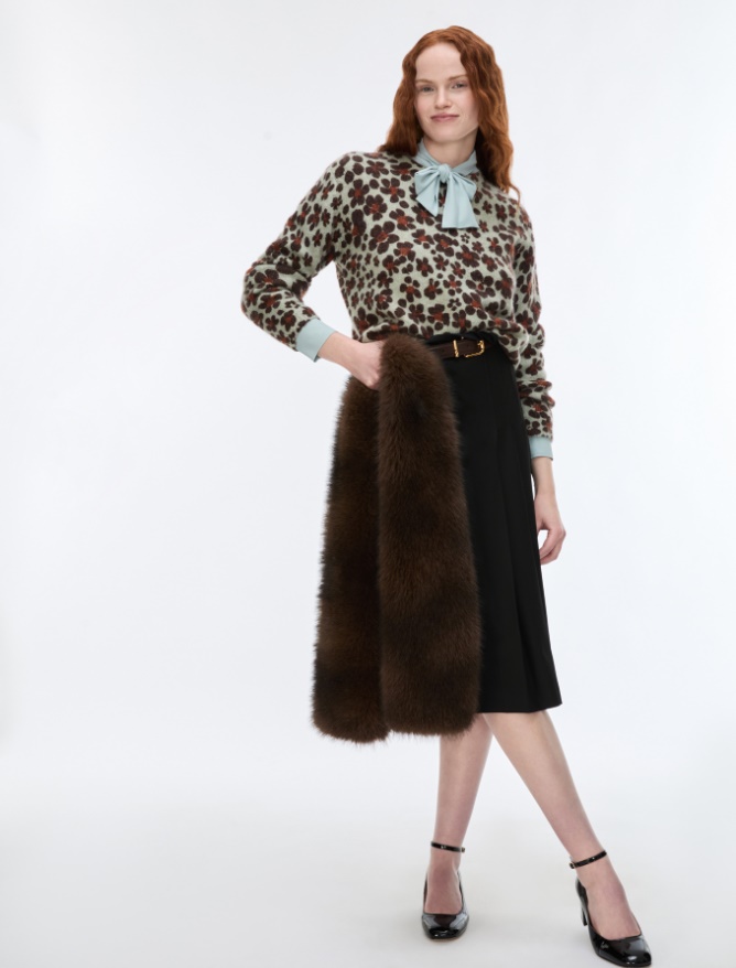 Printed yarn jumper - iBlues - 4