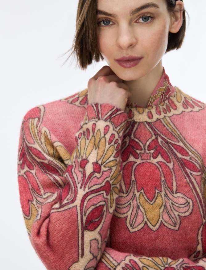 Printed yarn jumper - iBlues - 3