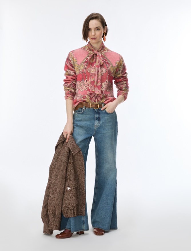 Printed yarn jumper - iBlues - 4