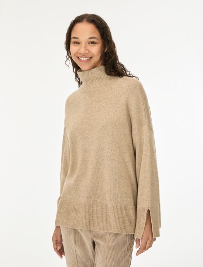 Cashmere-blend polo-neck jumper - iBlues - 4