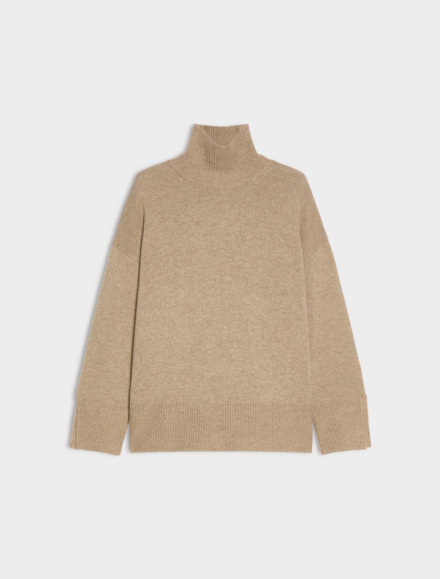 Cashmere-blend polo-neck jumper - TURTLEDOVE - iBlues - 5