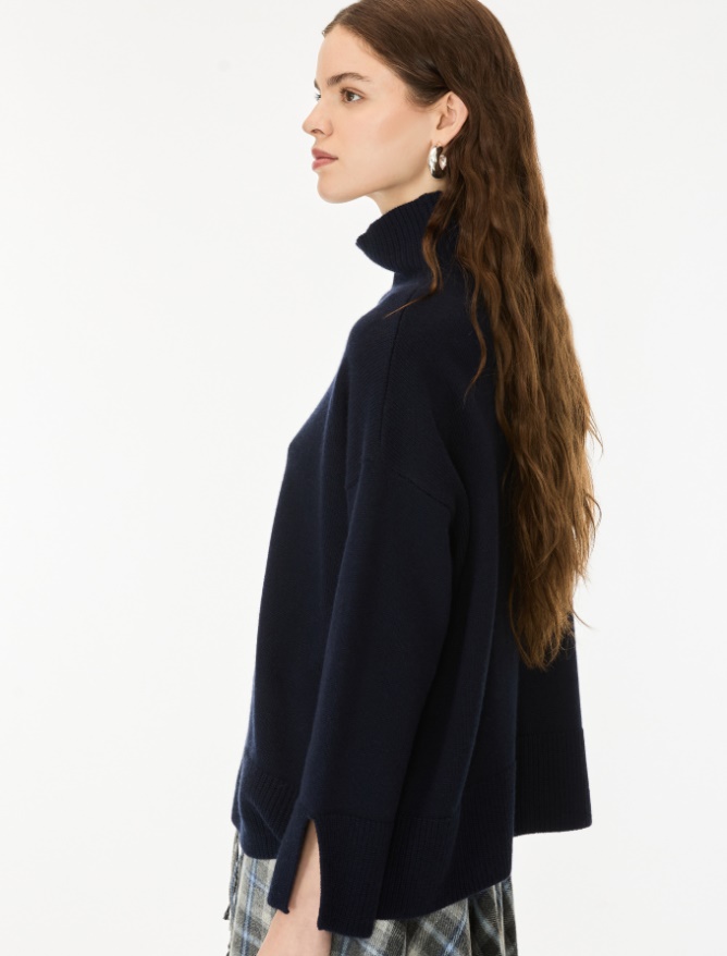 Cashmere-blend polo-neck jumper - iBlues - 3