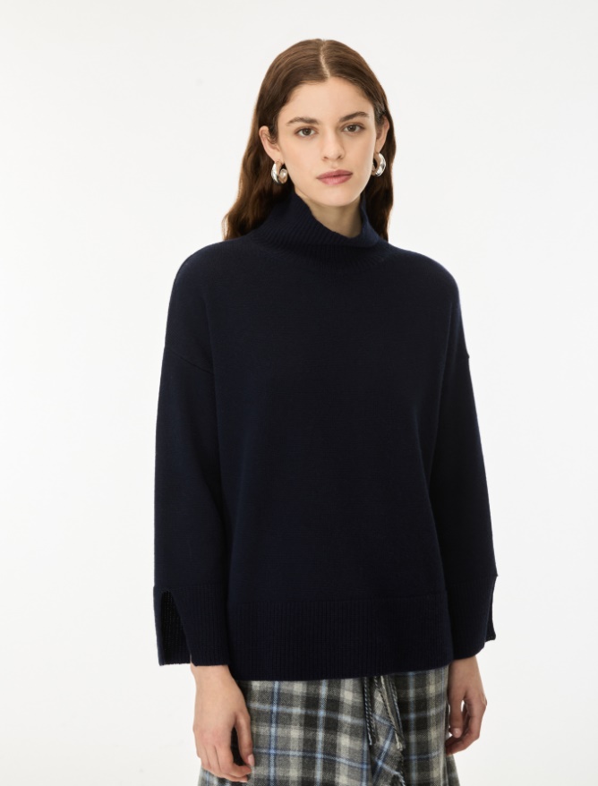 Cashmere-blend polo-neck jumper - iBlues