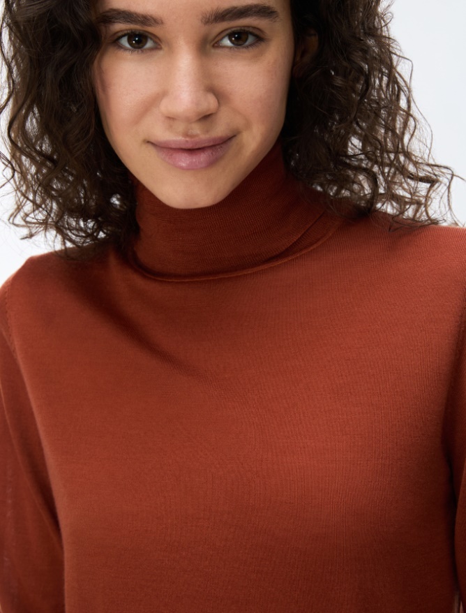 Soft polo-neck jumper - iBlues - 3
