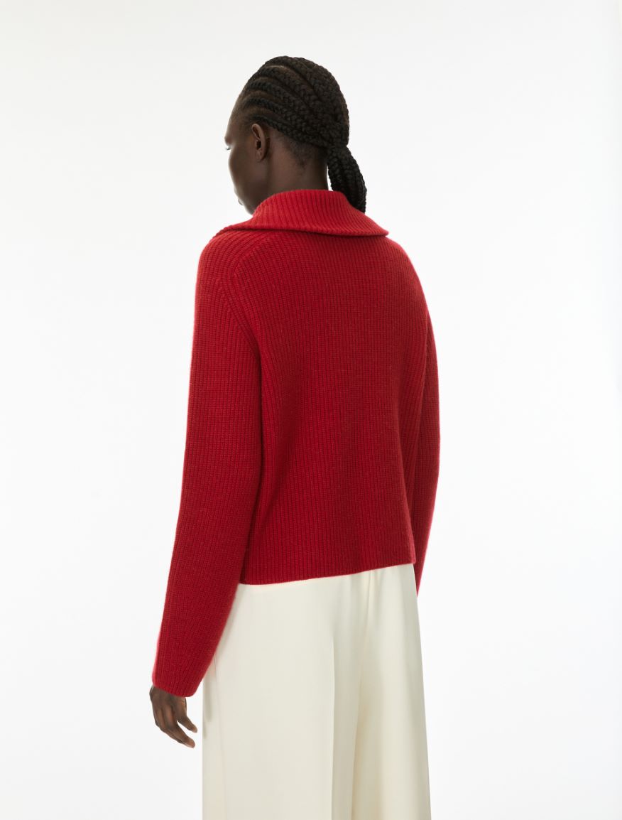 Cashmere and wool blend jumper - RED - iBlues - 2