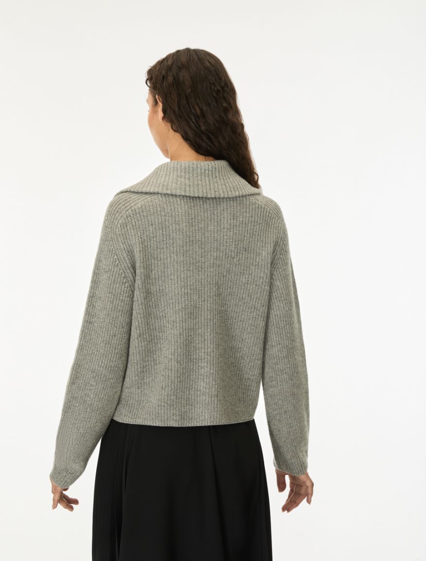 Cashmere and wool blend jumper - GREY - iBlues - 2
