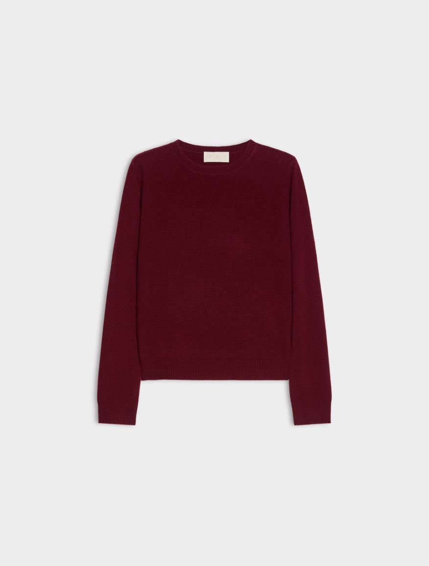 Pure wool jumper - BORDEAUX - iBlues - 5