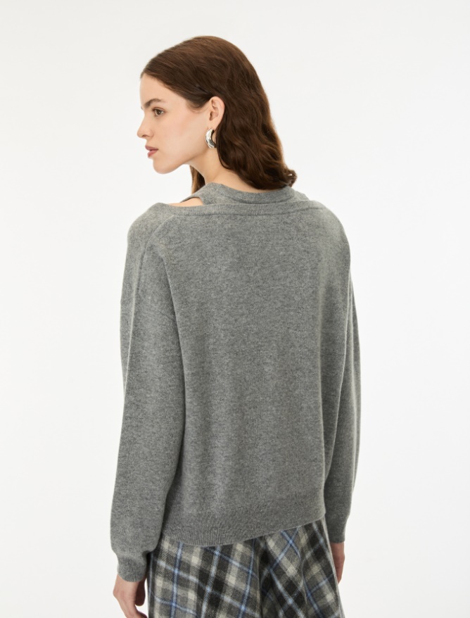Double-neckline jumper - iBlues - 2