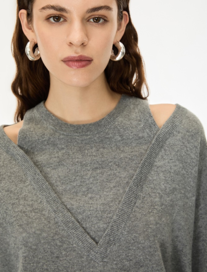Double-neckline jumper - iBlues - 3