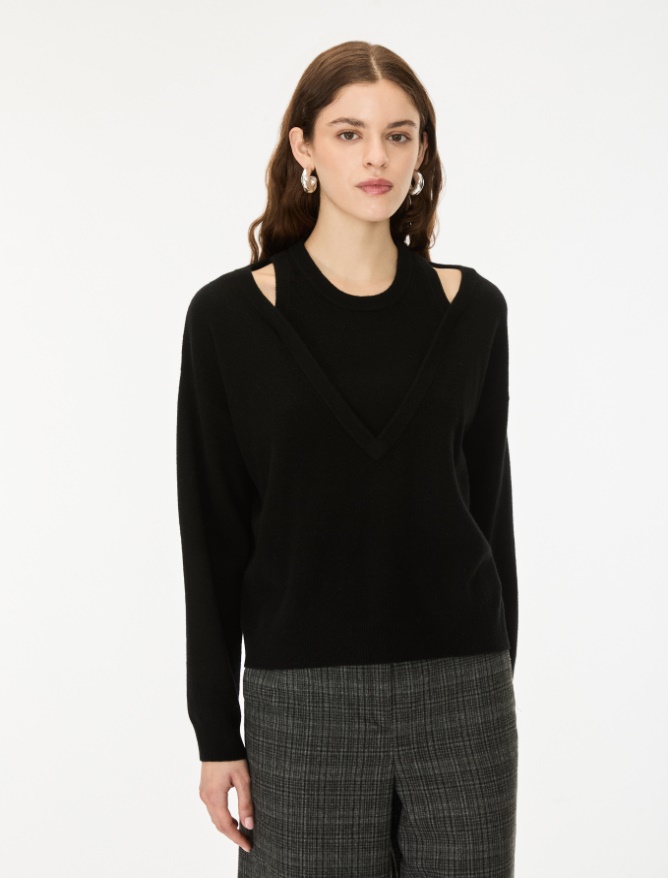 Double-neckline jumper - iBlues - 4