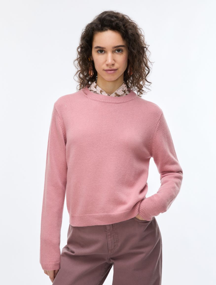 Cashmere-blend jumper - PINK - iBlues - 3