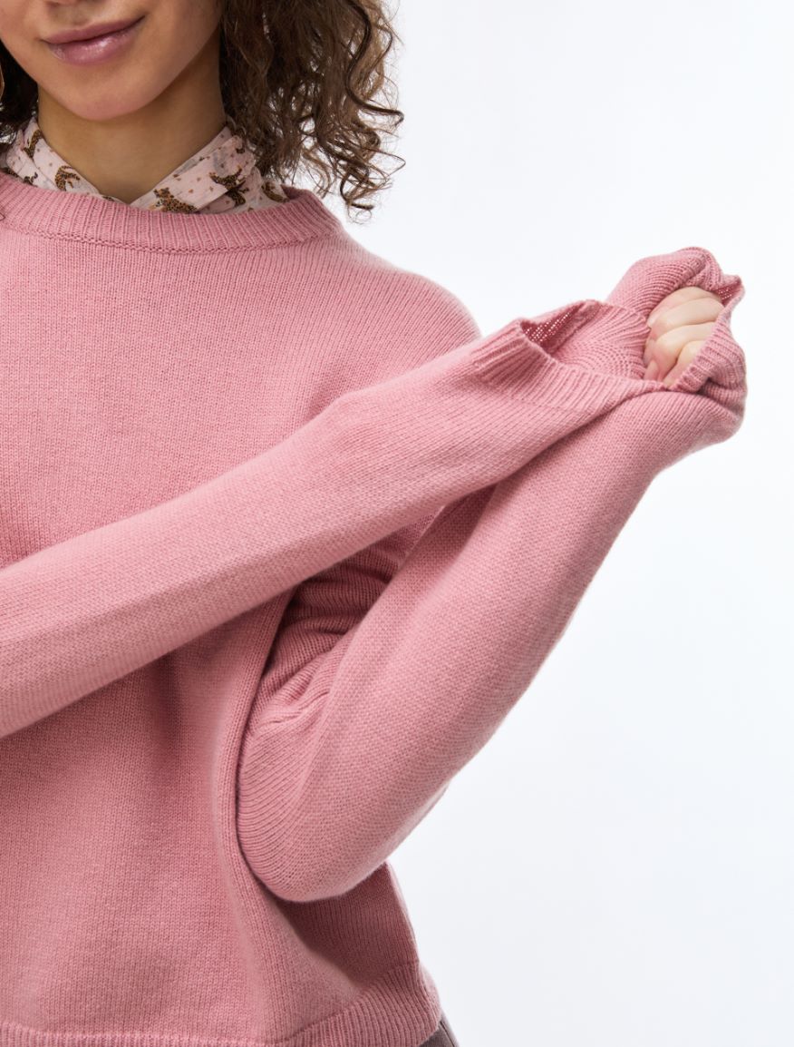Cashmere-blend jumper - PINK - iBlues