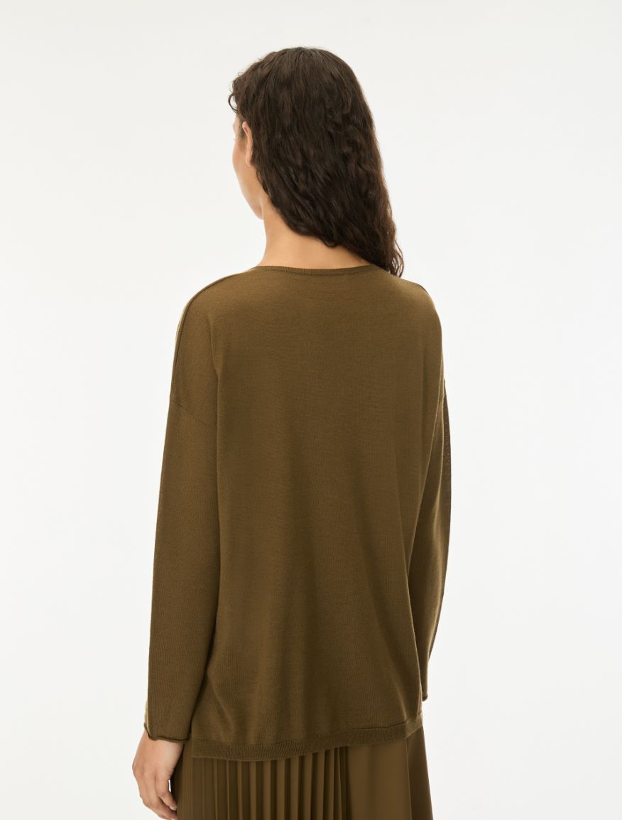 Straight-fit jumper - MOSS GREEN - iBlues - 2