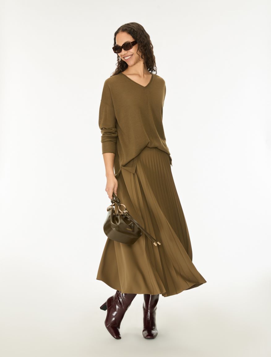 Straight-fit jumper - MOSS GREEN - iBlues - 3