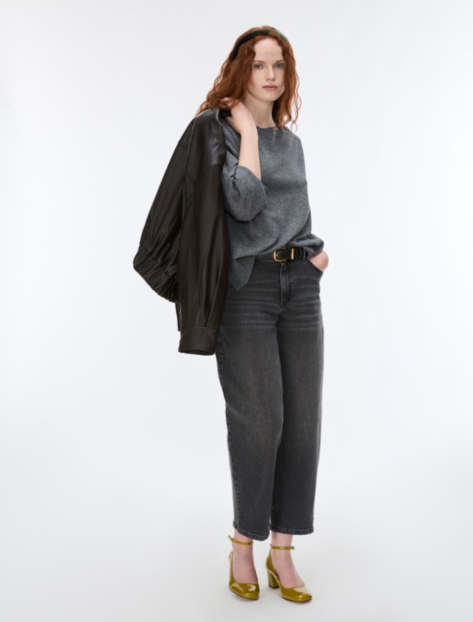 Straight-fit wool and cashmere-blend jumper - iBlues - 4