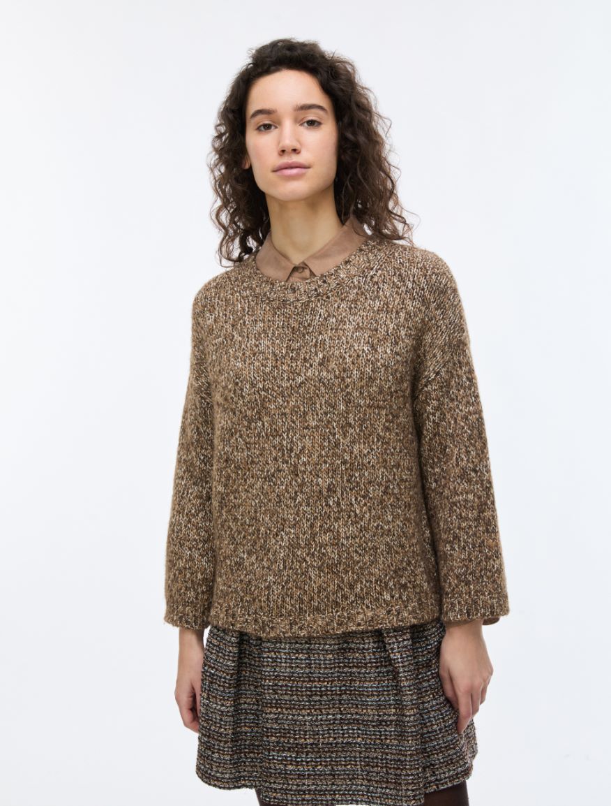 Novelty yarn jumper - COCOA - iBlues - 3