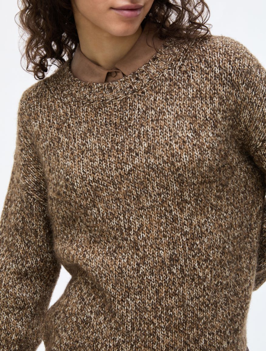 Novelty yarn jumper - COCOA - iBlues