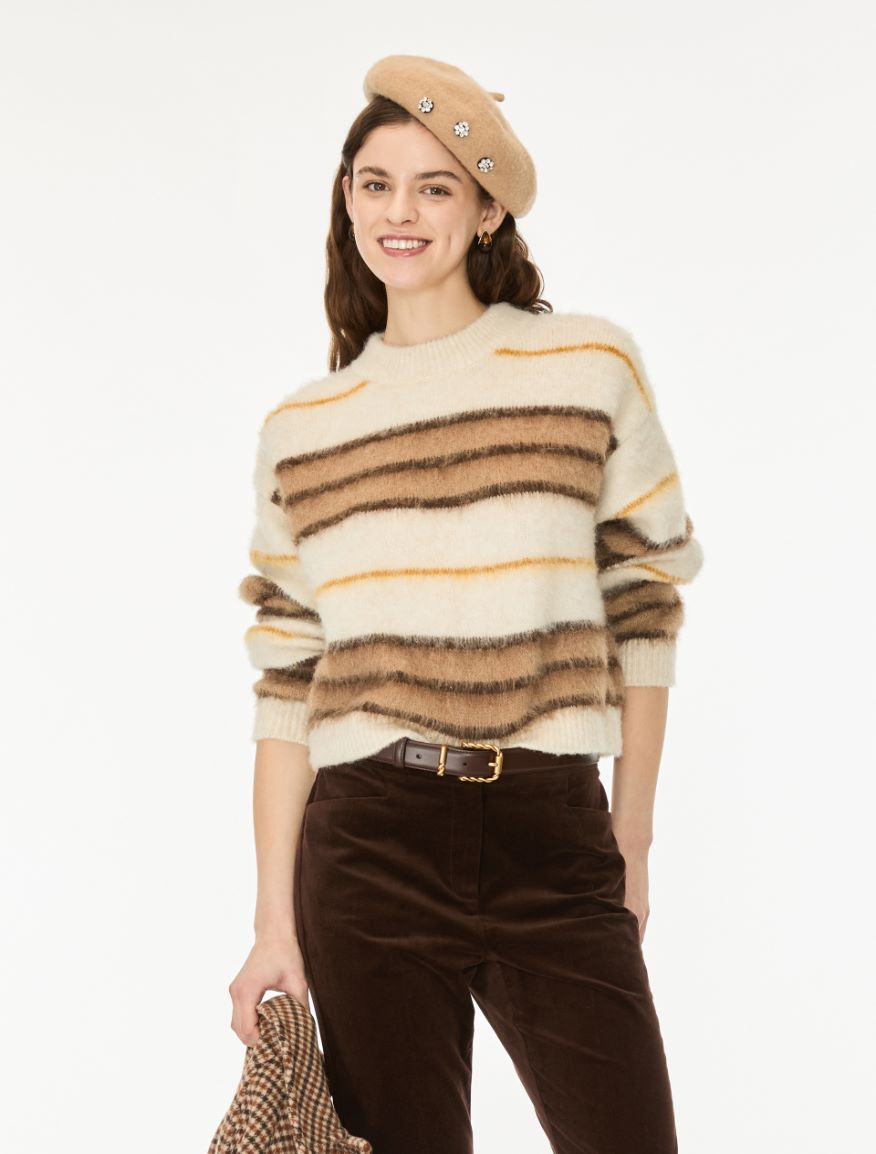 Striped jumper - CREAM - iBlues