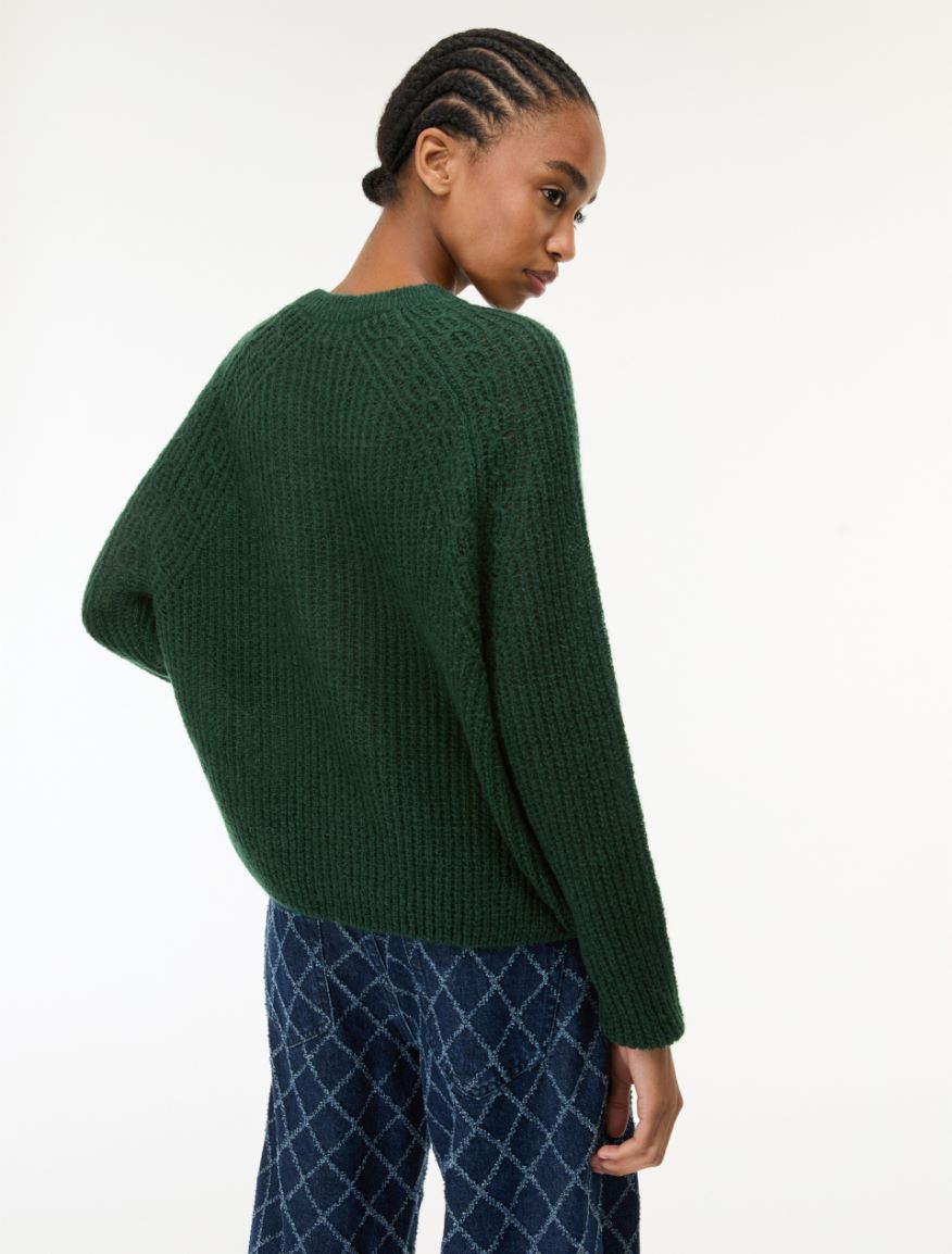 Textured jumper - EMERALD - iBlues - 2