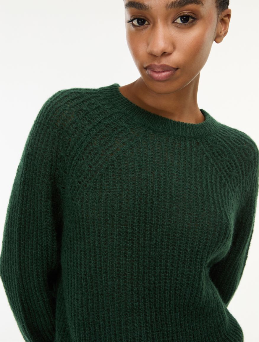Textured jumper - EMERALD - iBlues - 3