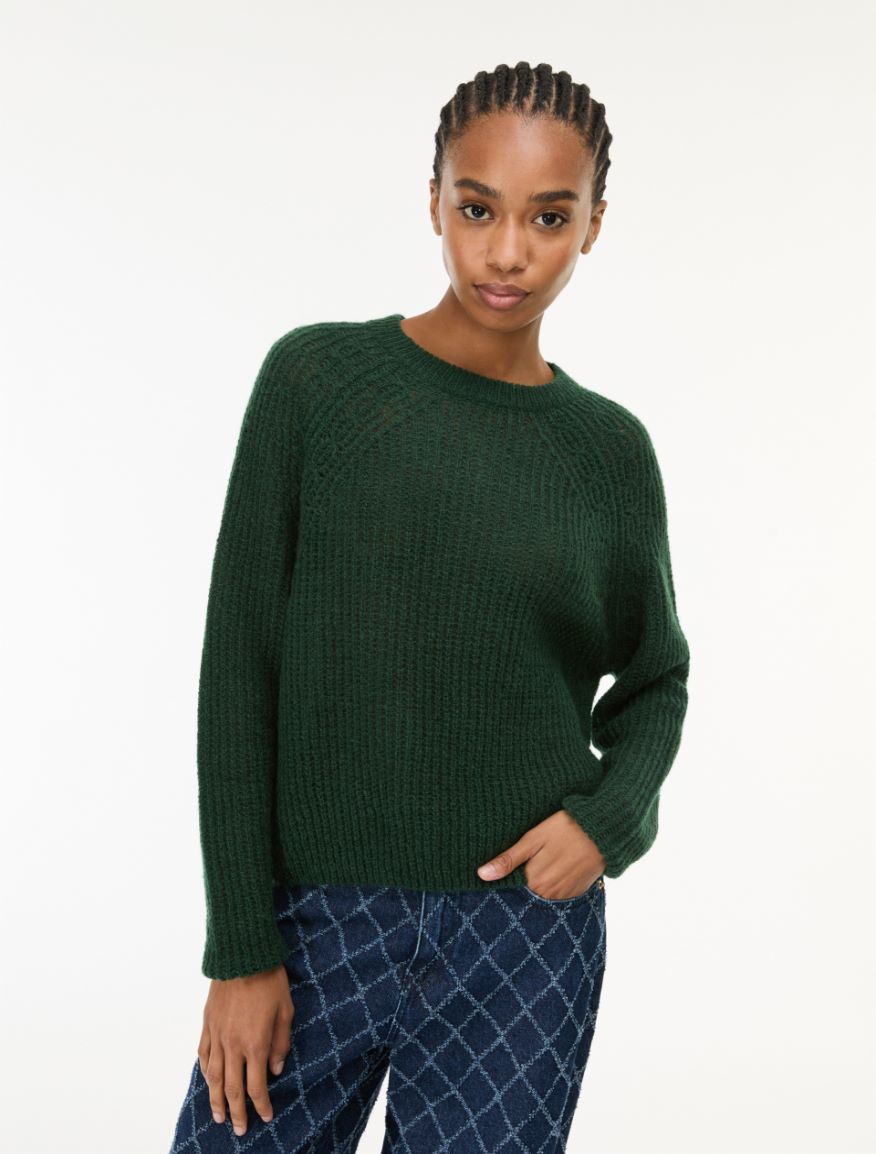Textured jumper - EMERALD - iBlues - 4