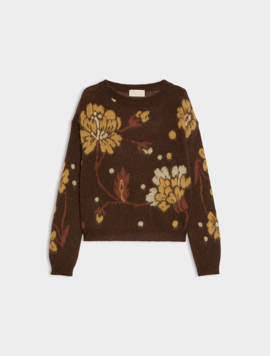 Intarsia jumper - DARK BOWN - iBlues - 5