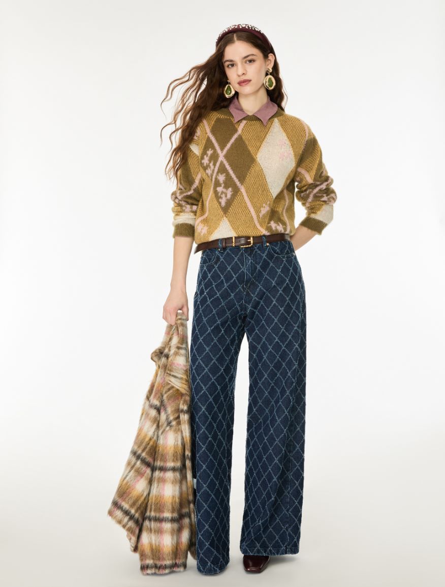 Intarsia jumper - MUD - iBlues - 3