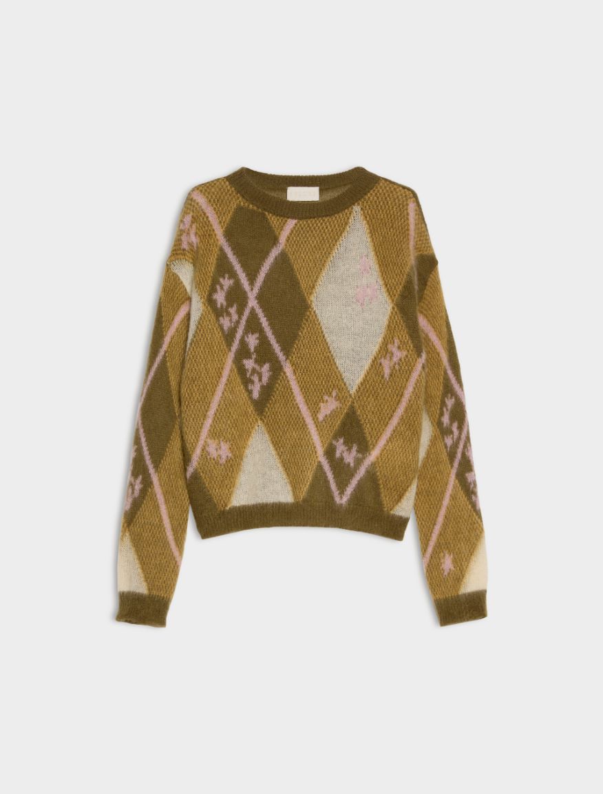 Intarsia jumper - MUD - iBlues - 5