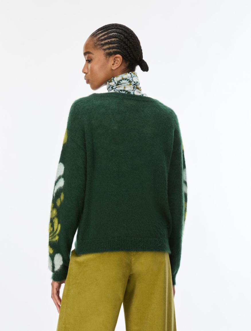 Intarsia jumper - GREEN - iBlues - 2